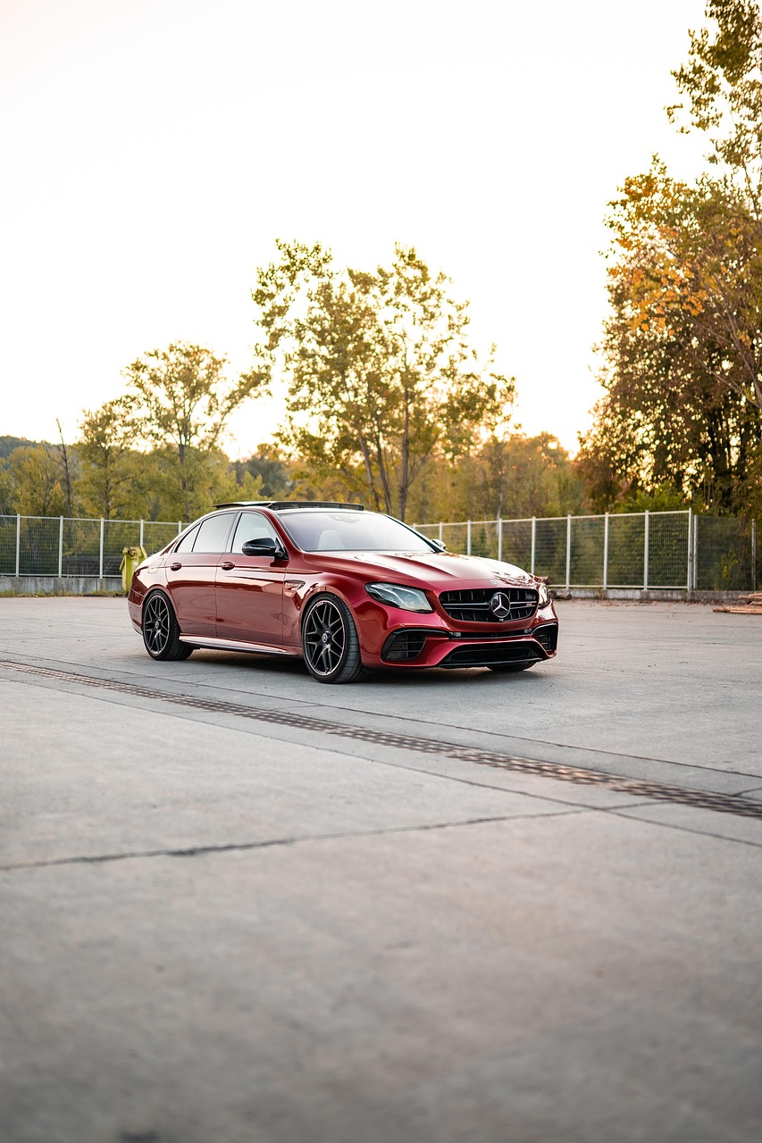 mercedes-benz, car, sports car, mercedes-amg e63, mercedes, auto, nature, car wallpapers, automobile, vehicle, luxury car, outdoors, sunset